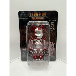 Medicom Toy Be@rbrick Iron Man Mark 5 The Infinity Saga Happy Kuji 100% Figure